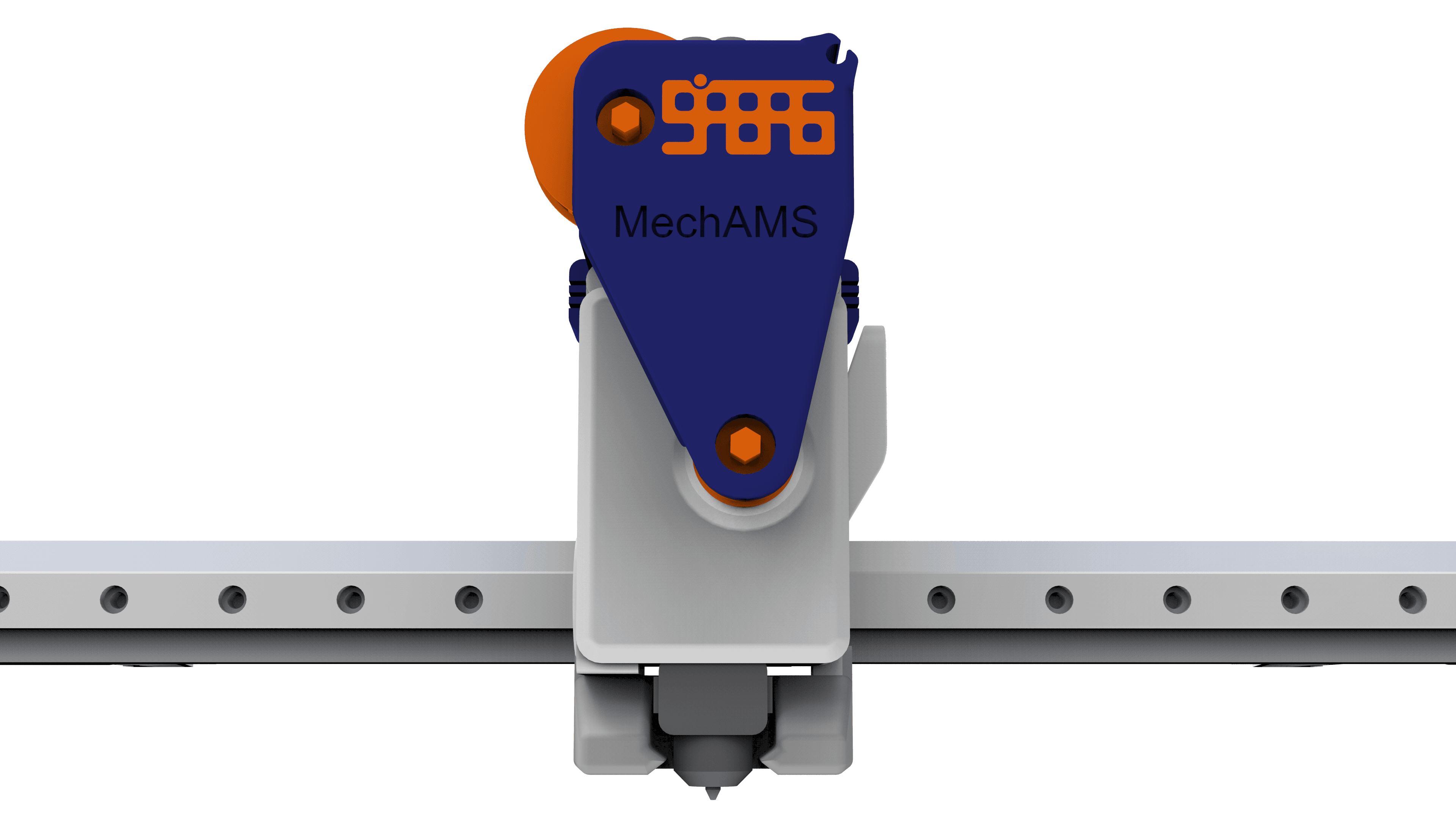 MechAMS toolhead render — front view